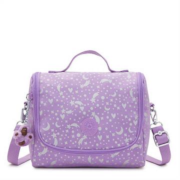 Kipling New Kichirou Printed Lunch Bag Tassen Paars | BE 1935DF